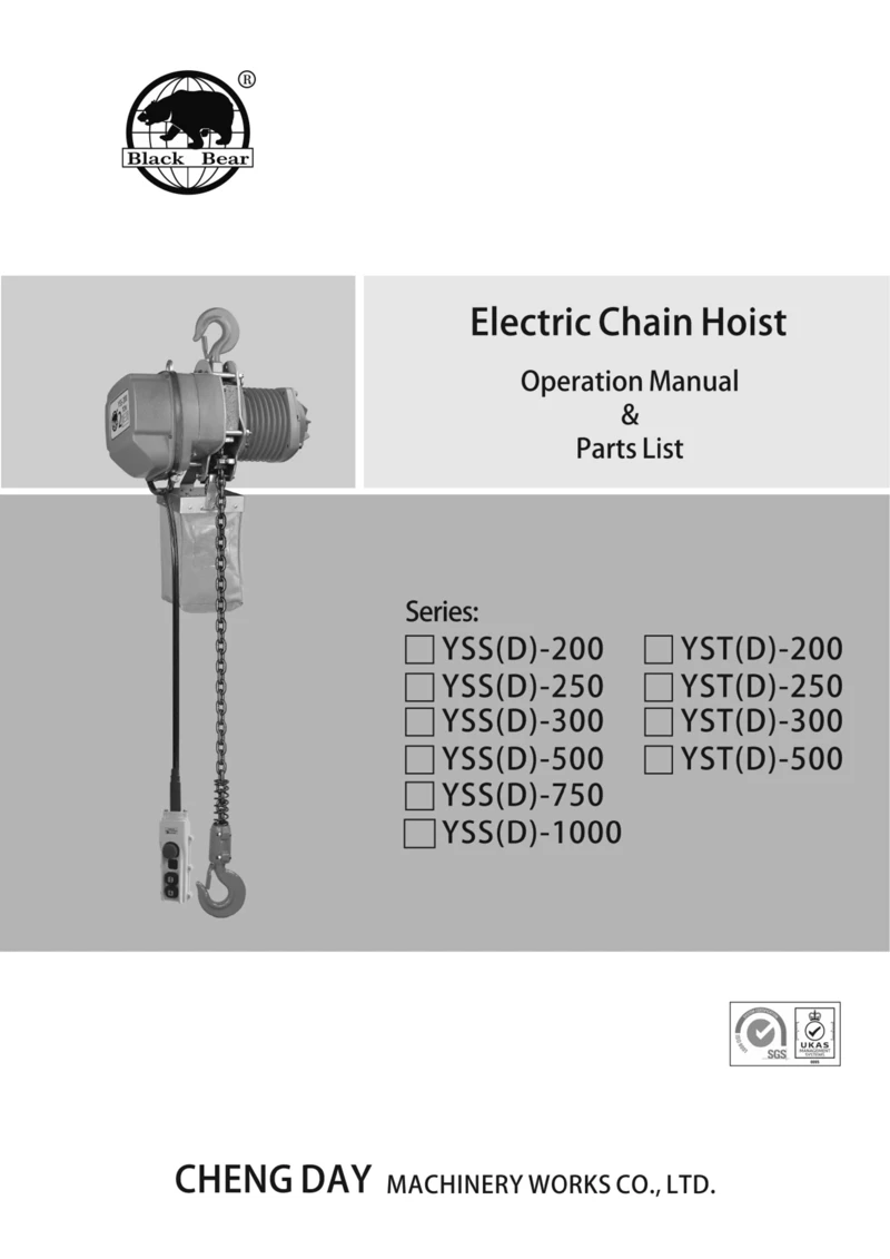 Electric Chain Hoist-190 series-BB